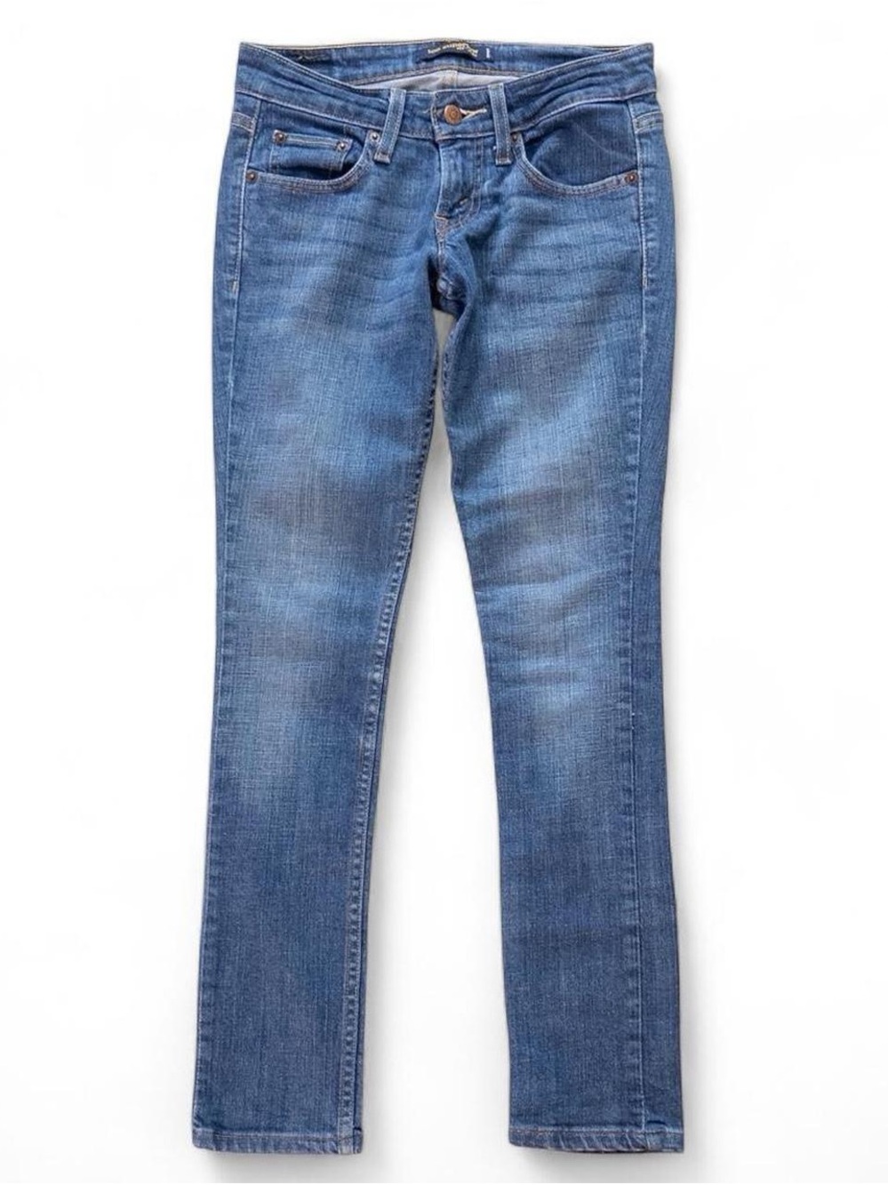 Levi's 524 Too Superlow Skinny Jeans Size 0 Short Low Rise Stretch Denim